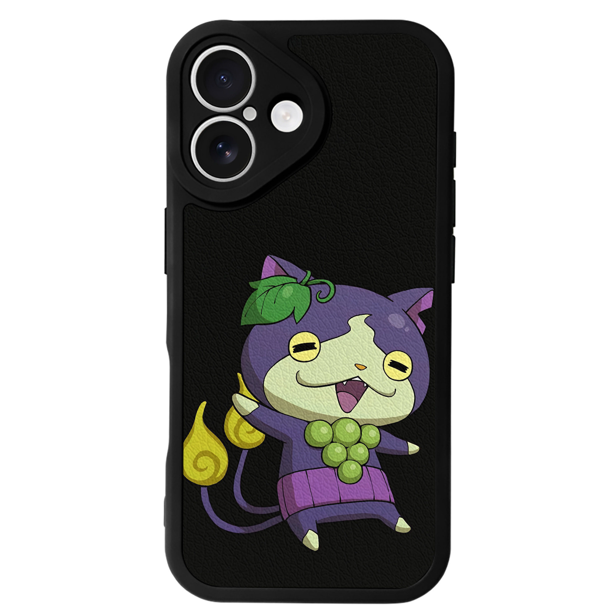 （画像用） 妖怪ウォッチ Yo-kai Watch 【iPhone 16シリーズ対応】シリコンスマホケース（レザー調） 材質：シリコン